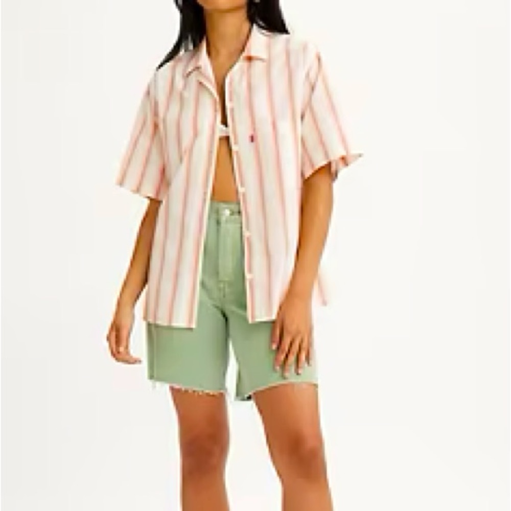 Ralph Lauren khaki distressed shorts NWOT